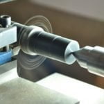 Rough shaping of the ring on a lathe