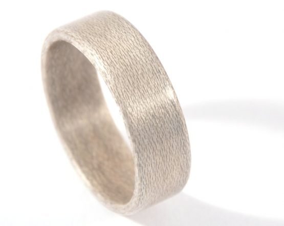 Grey Sycamore wood ring - from top