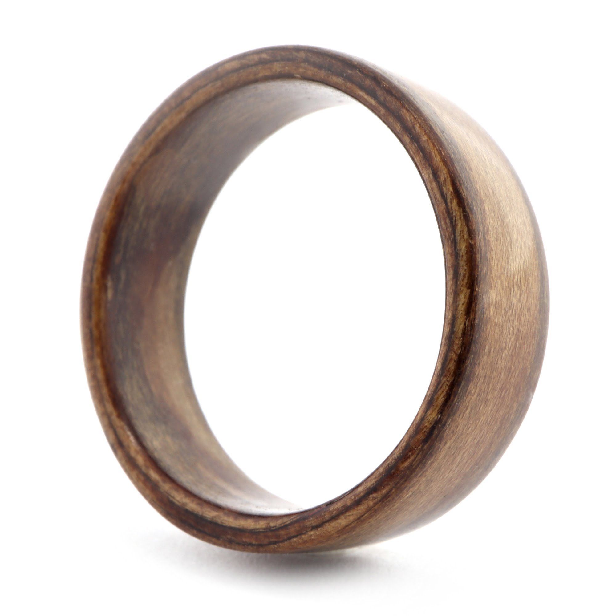 Black Heart Sassafras Wooden Ring Sideways