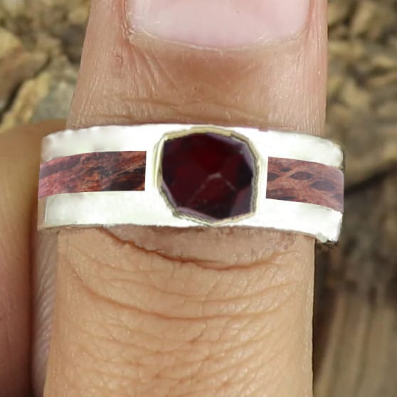 silver red garnet banksia