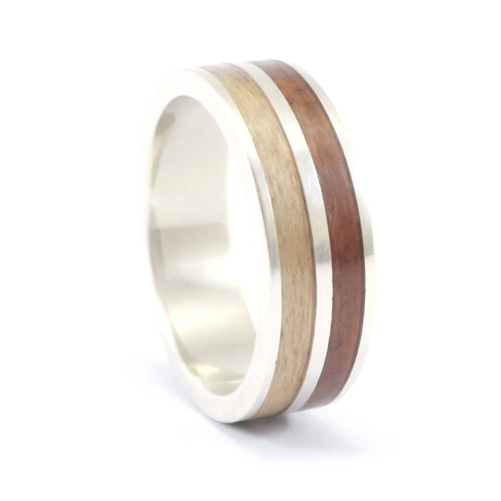 Heritage Fusion Wedding Ring - angled view flat surface
